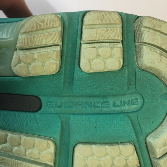 Asics Nimbus lite Colors Womans shoe Sneaker gray black teal reflective Sz 9 - Picture 8 of 14